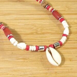 Surfer Beach Shell Necklace 18 in long